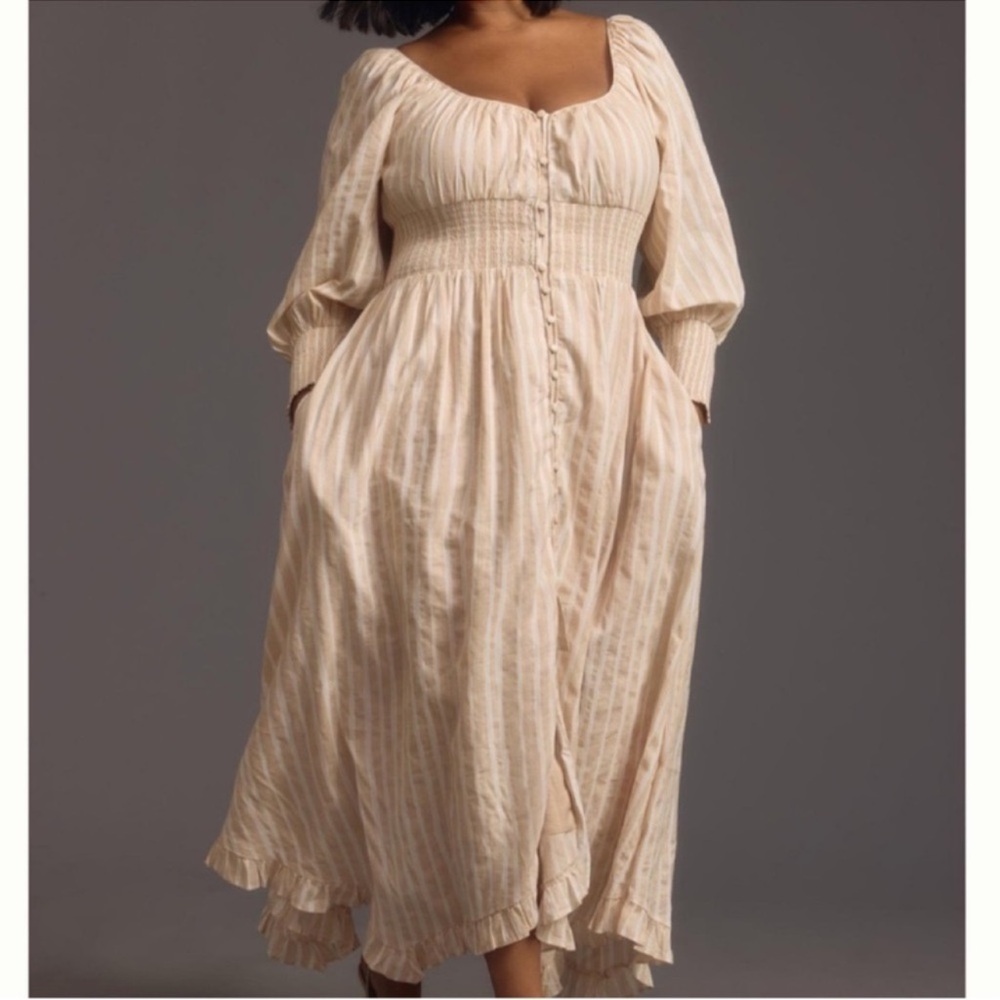 Anthropologie Stripe Dress, 2X - Picture 2 of 6